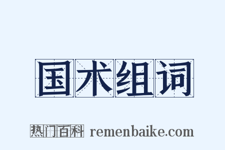 国术组词是什么意思的图片